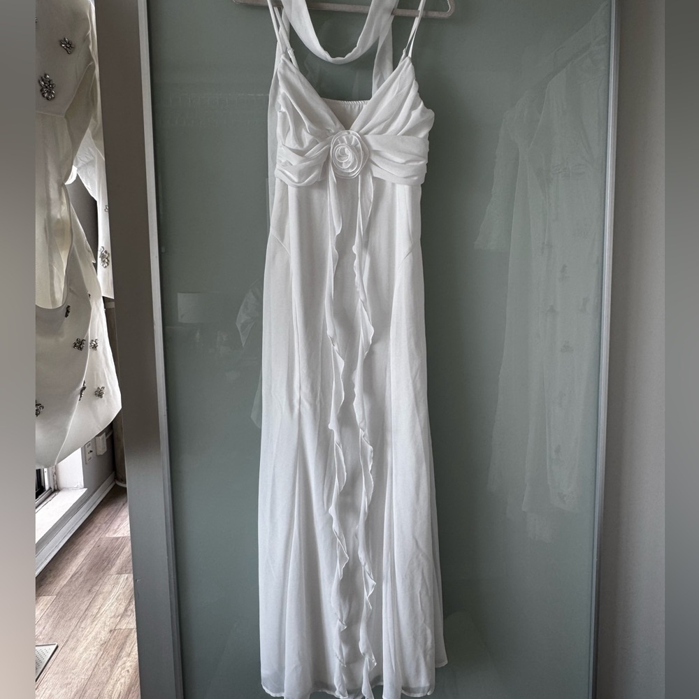 Elegant White Evening Dress